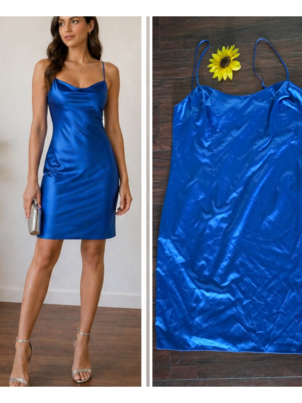Kay Unger Satin Dress - Royal Blue 💙💙